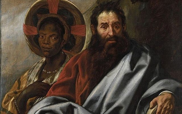 From Jacob Jordaens' painting, Moses and His Ethiopian Wife Zipporah. 1650. (Wikipedia)