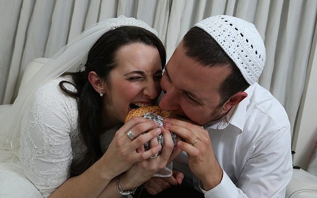 Seven months after my friend's fateful intervention,,we had Burgers Bar in the yichud room, of course! (Courtesy) Seven months after my friend's fateful intervention,,we had Burgers Bar in the yichud room, of course! (Courtesy)