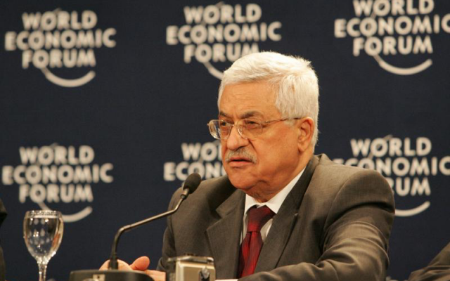 PLO Chairman Mahmoud Abbas at World Economic Forum in 2007 (Wikimedia Commons)