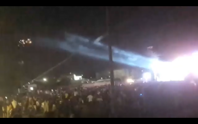 An Iron Dome interceptor explodes in mid-air over the town of Sderot, apparently as it shoots down an incoming rocket from the Gaza Strip, on August 25, 2019. (Screen capture: Instagram) An Iron Dome interceptor explodes in mid-air over the town of Sderot, apparently as it shoots down an incoming rocket from the Gaza Strip, on August 25, 2019. (Screen capture: Instagram)