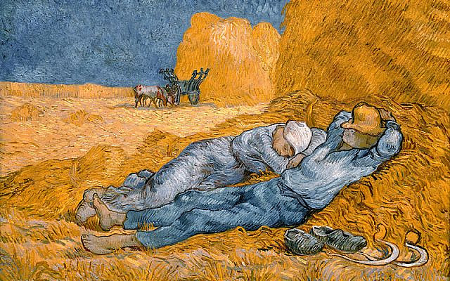 Noon – Rest from Work (1890) by Vincent van Gogh (after Millet), Public Domain, https://commons.wikimedia.org/w/index.php?curid=17404952