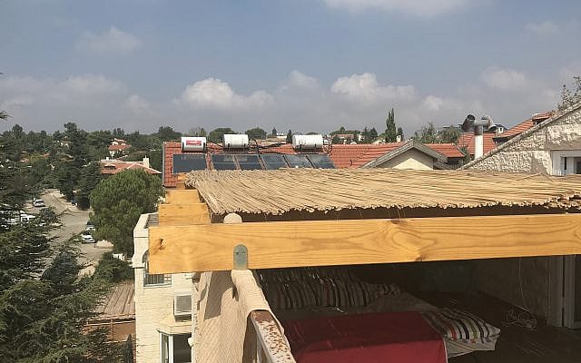 Our resilient sleeping sukkah. (Courtesy)