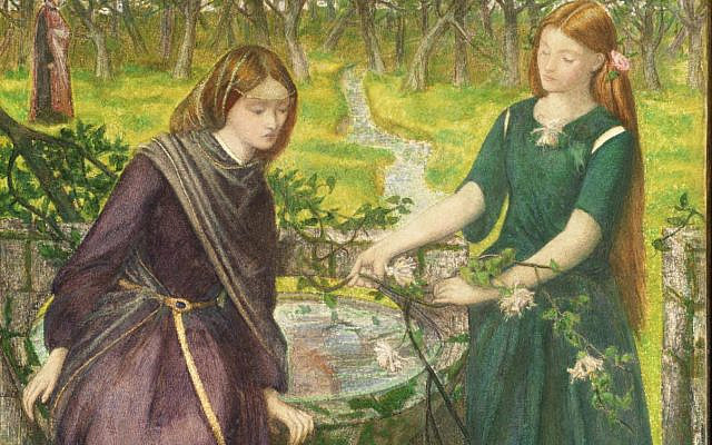 Illustrative. From Dante's Vision of Rachel and Leah, 1855, by Dante Gabriel Rossetti. (Bequeathed by Beresford Rimington Heaton 1940 http://www.tate.org.uk/art/work/N05228)