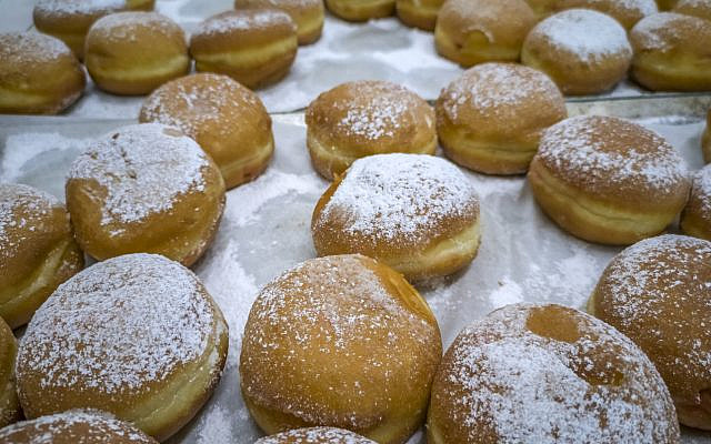 Freshly baked sufganiyot for Hanukkah. (iStock)