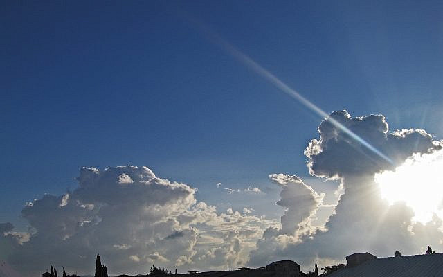 A beam of light in Israel
photo by Carrie Hart