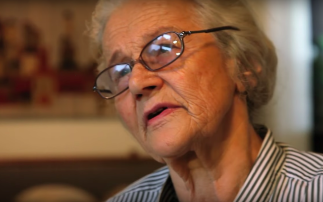 Screenshot from YouTube video of
he Testimony by Halina Strnad (Nee Wagowska)