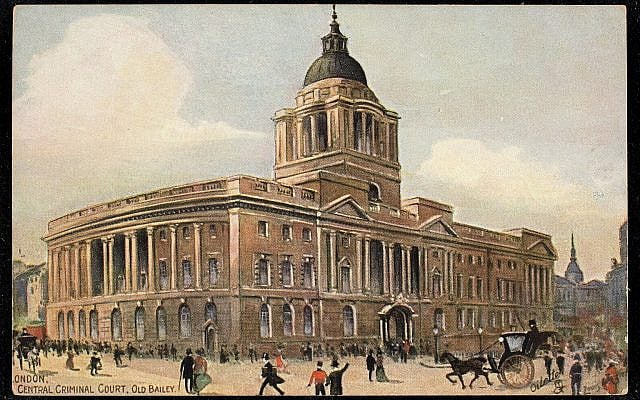London, Central Criminal Court, Old Bailey. (Public Domain/ Wikimedia Commons)