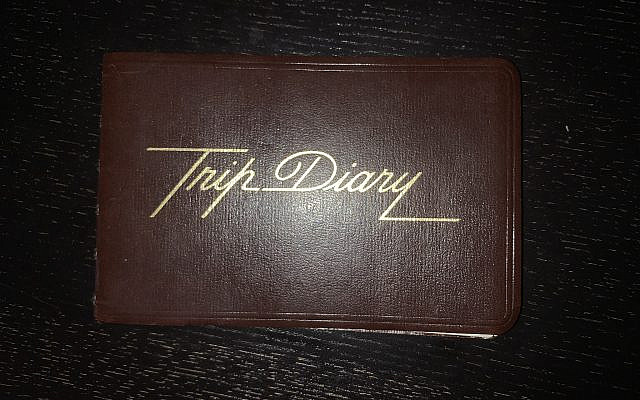 My mother's Israel 'trip diary.' (courtesy)