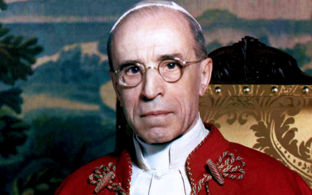 Secret Vatican archives covering the wartime correspondence of Pope Pius XII, above, will be opened in March 2020 after Jewish groups asked that the Church help dispel concerns that he turned a blind eye to genocide (Jewish News) Secret Vatican archives covering the wartime correspondence of Pope Pius XII, above, will be opened in March 2020 after Jewish groups asked that the Church help dispel concerns that he turned a blind eye to genocide (Jewish News)