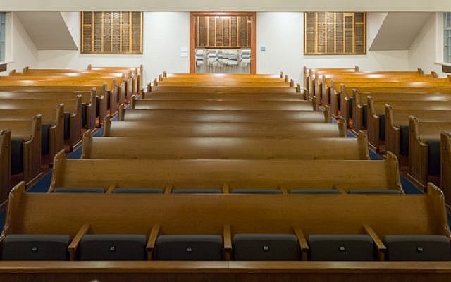 Duet Upholstered, wooden-backed, flip-up seat (Source: Sauder Worship Seating)