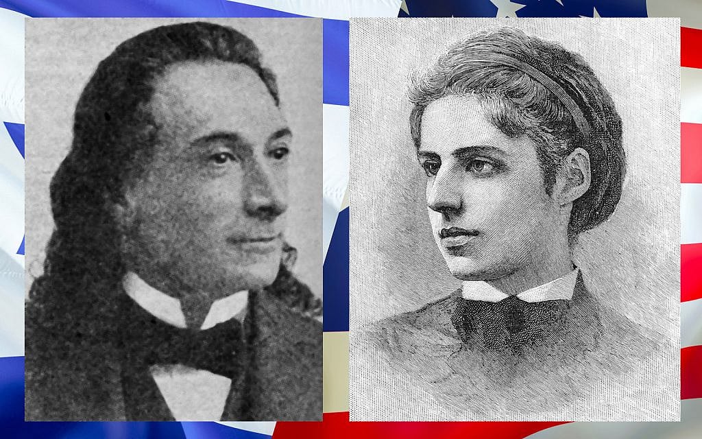 Naftali Herz Imber (1806-1909), who wrote the lyrics to Hatikva, L, and Emma Lazarus (1849-1887), author of The New Colossus.