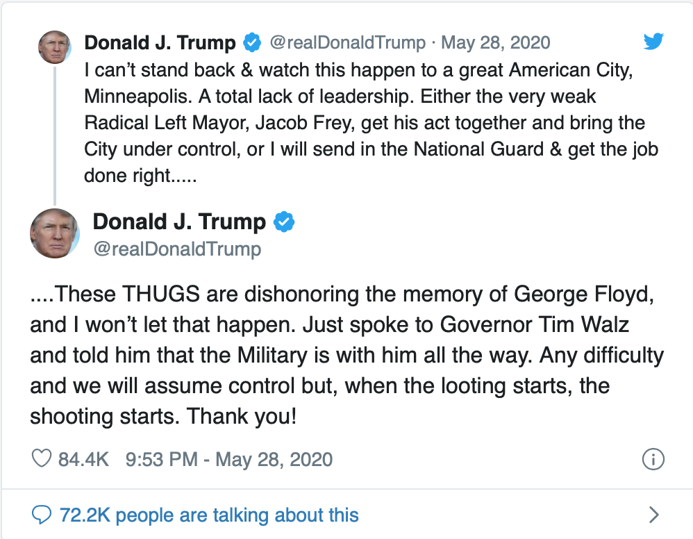 The Blogs: 'When looting starts, shooting starts' -- US riots and 'Roof ...