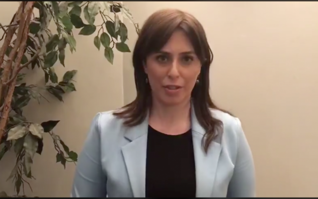 Tzipi Hotovely (Screenshot from Youtube, via Jewish News)