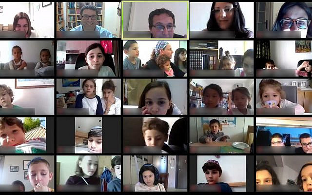 'Distance learning' with Zehud. (Courtesy)