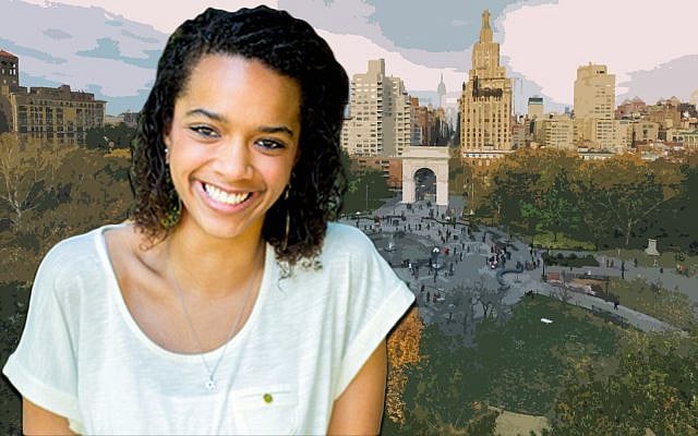 The author against the backdrop of Washington Square Park (Courtesy of Kylie Unell)