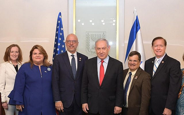 Prime Minister Benjamin Netanyahu meets with a bipartisan US Congressional delegation led by US Rep. Ted Deutch (D-FL). July 1, 2019 (Amos Ben Gershom / GPO) Prime Minister Benjamin Netanyahu meets with a bipartisan US Congressional delegation led by US Rep. Ted Deutch (D-FL). July 1, 2019 (Amos Ben Gershom / GPO)