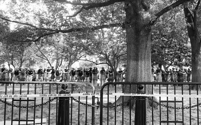 All types of law enforcement continue to patrol outside the White House. (Photo by Jared Feldschreiber)