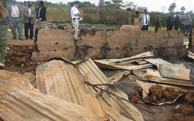 Church remains in Kenya (2007) where innocents perished after it was torched during the civil unrest.
Credit: Shahar Azani Church remains in Kenya (2007) where innocents perished after it was torched during the civil unrest.
Credit: Shahar Azani