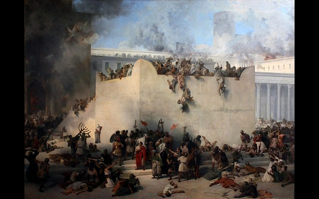 'Distruzione del tempio di Gerusalemme' by Francesco Hayez (PD-US-expired via Wikipedia)
