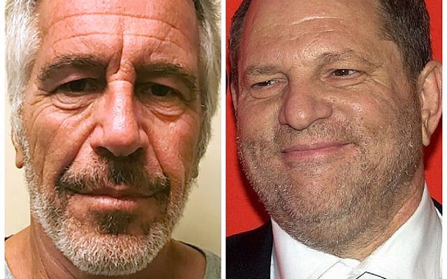 Jeffrey Epstein and Harvey Weinstein (Jewish News)