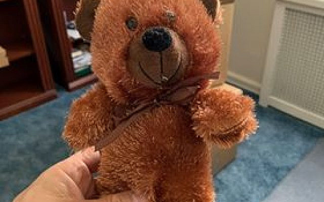 This adorable teddy bear was donated, along with 99 more teddy bears by Car H. Solomon. (photo courtesy Car H. Solomon) This adorable teddy bear was donated, along with 99 more teddy bears by Car H. Solomon. (photo courtesy Car H. Solomon)