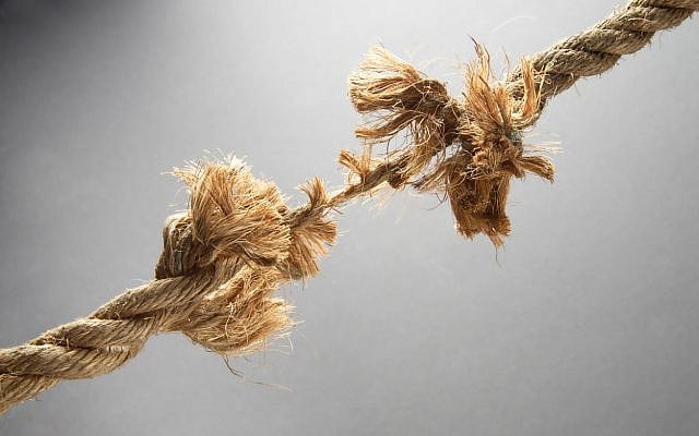 Fraying rope. (iStock) Fraying rope. (iStock)