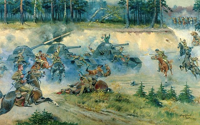 Did the Polish cavalry charge German tanks, in World War II? (YouTube)
