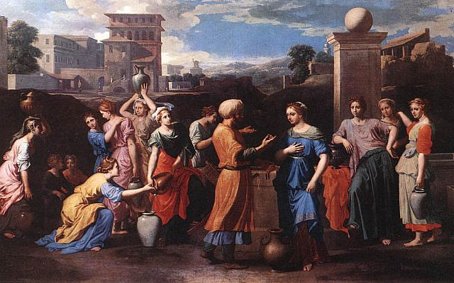 Rebecca at the Well by Nicolas Poussin, 1648, Musee du Louvre.