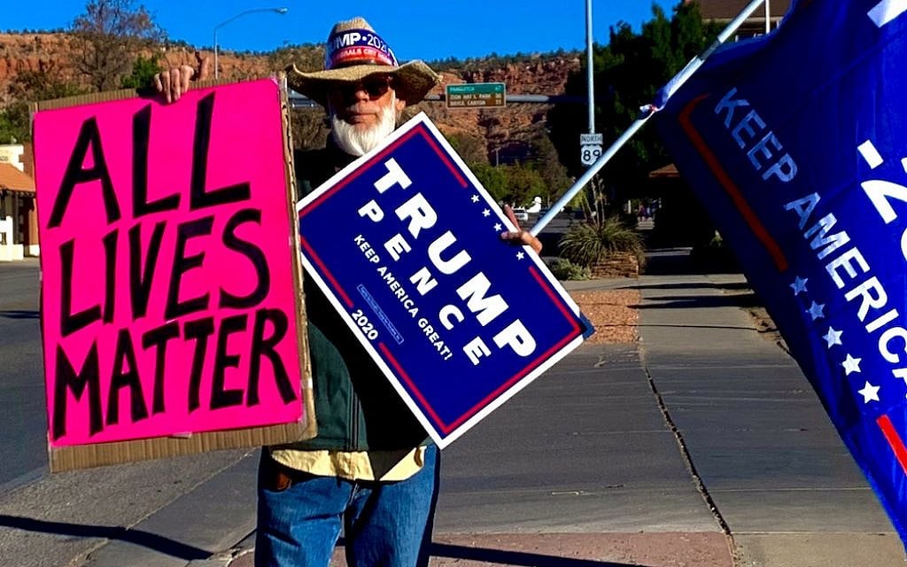 Illustrative: Trump supporter in Kanab UT (Courtesy Smadar Lavie) Illustrative: Trump supporter in Kanab UT (Courtesy Smadar Lavie)