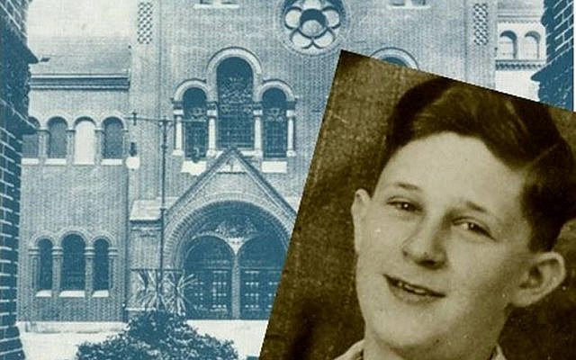 Fredi Bachner and the Rykestrasse Synagogue, the site of his 1938 bar mitzvah. (National Library of Israel) Fredi Bachner and the Rykestrasse Synagogue, the site of his 1938 bar mitzvah. (National Library of Israel)