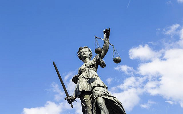 Statue of Lady Justice (Justitia) in Frankfurt, Germany (Stock)