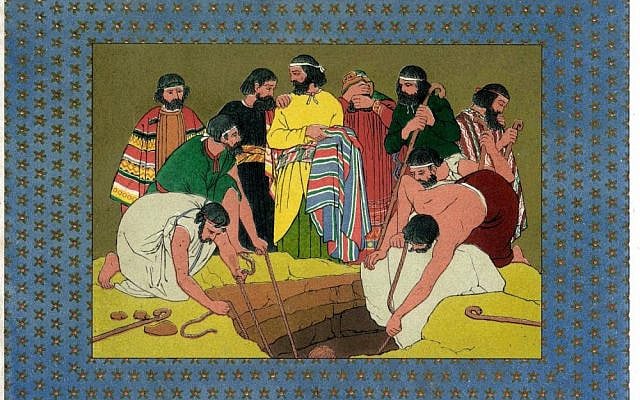 'Joseph Cast into the Pit,' illustration by Owen Jones from 'The History of Joseph and His Brethren' (Day & Son, 1869). (Wikipedia, public domain)
