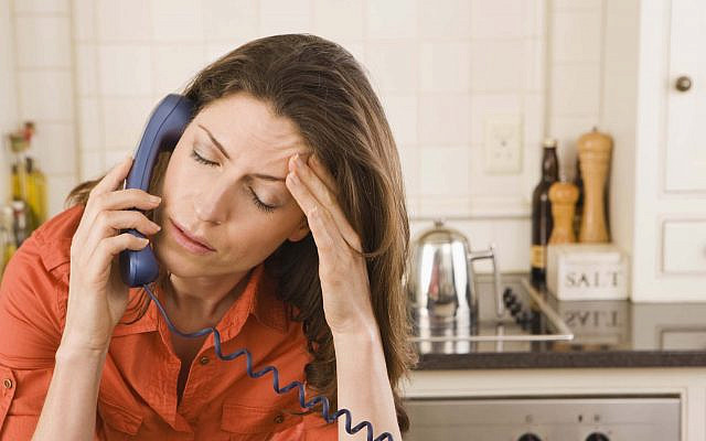 Woman on telephone (Jewish News)
