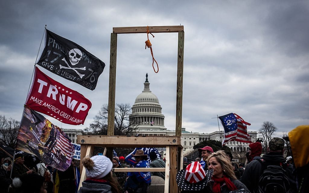 Trump supporters near the U.S Capitol, on January 06, 2021 in Washington, DC. The protesters stormed the historic building, breaking windows and clashing with police. Trump supporters had gathered in the nation's capital today to protest the ratification of President-elect Joe Biden's Electoral College victory over President Trump in the 2020 election. (Photo by Shay Horse/NurPhoto via Getty Images) Trump supporters near the U.S Capitol, on January 06, 2021 in Washington, DC. The protesters stormed the historic building, breaking windows and clashing with police. Trump supporters had gathered in the nation's capital today to protest the ratification of President-elect Joe Biden's Electoral College victory over President Trump in the 2020 election. (Photo by Shay Horse/NurPhoto via Getty Images)