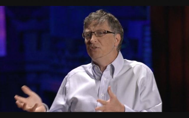 Bill Gates's 2010 TED Talk about his vision for the world's energy future became grist for conspiracy theorists. (Screenshot from video)