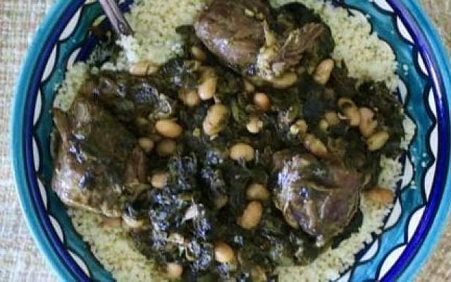 "Pkaila" a festive Jewish Tunisian dish.