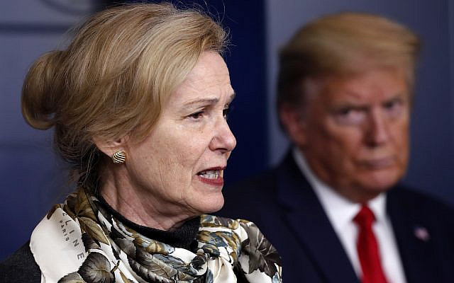 In this April 22, 2020 file photo, President Donald Trump listens as Dr. Deborah Birx, White House coronavirus response coordinator, speaks about the coronavirus in the James Brady Press Briefing Room of the White House in Washington (AP Photo/Alex Brandon, File) In this April 22, 2020 file photo, President Donald Trump listens as Dr. Deborah Birx, White House coronavirus response coordinator, speaks about the coronavirus in the James Brady Press Briefing Room of the White House in Washington (AP Photo/Alex Brandon, File)