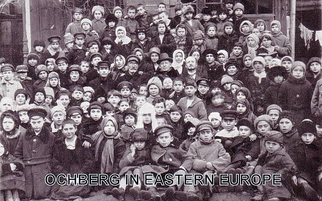 “Daddy Ochberg”. Isaac Ochberg (center) with his rescued orphans in 1921 in Eastern Europe before leaving for South Africa.