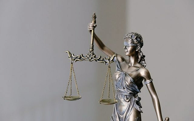 Lady Justice (Photo by Tingey Injury Law Firm on Unsplash via Jewish News)