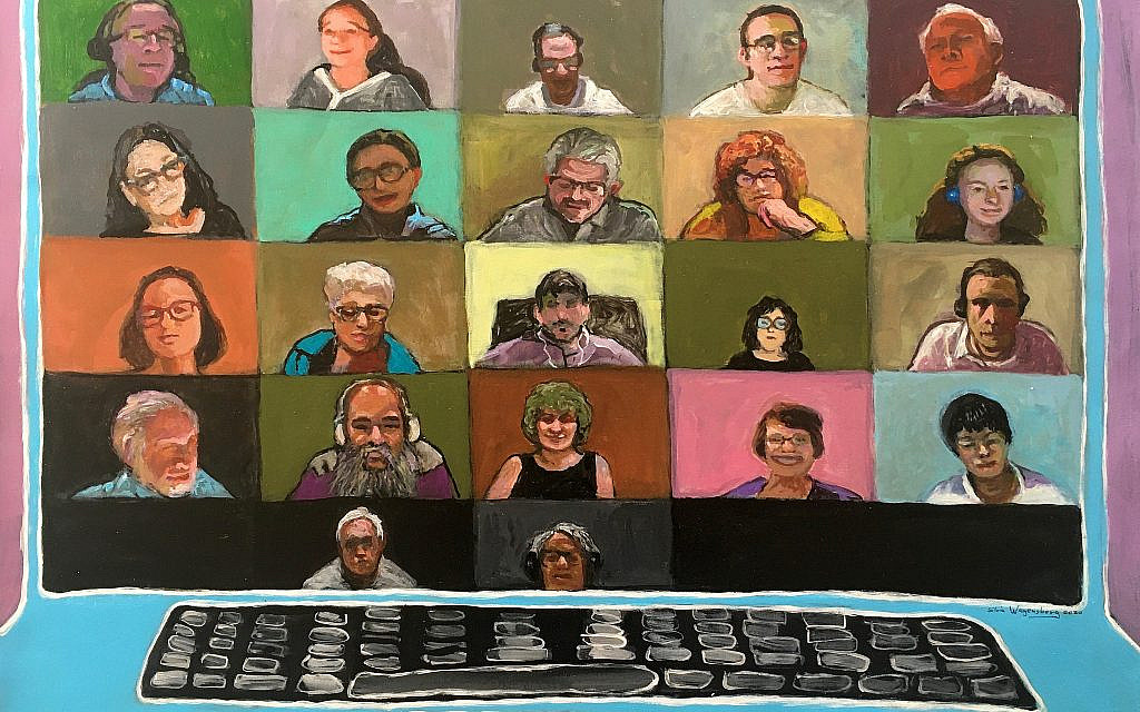 Courtesy of the artist, Silvia Wagensberg.(www.silviawagensberg.com), a fellow student in an online Yiddish class (Worker's CIrcle, Fall 2020)