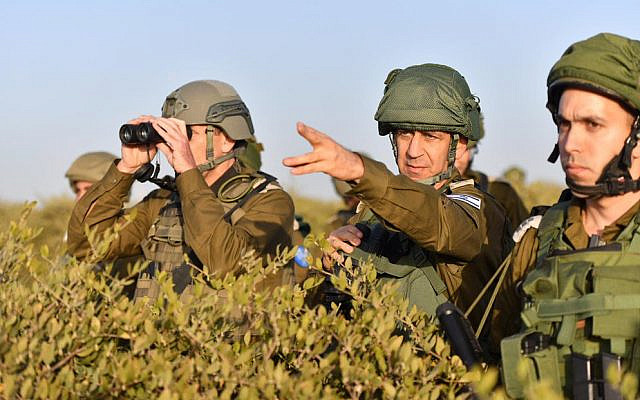 IDF chief Aviv Kochavi visits Southern Command in undated photograph. (Israel Defense Forces)