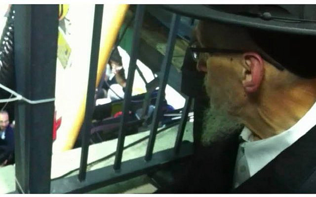 Happier times: My dad z”l, in Meron (Ysoscher Katz)