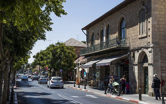 Emek Refaim Street in Jerusalem, on September 1, 2016. (Nati Shohat/Flash90)
