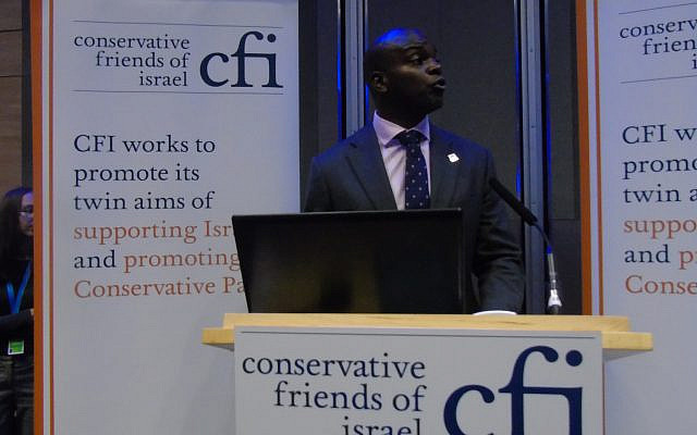 Shaun Bailey at a CFI event (Via Jewish News)