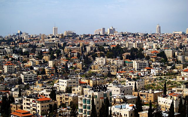 Sheikh Jarrah neighborhood. In the background, the city centre of Jerusalem. (Wikipedia/ Author	
David Shankbone / Attribution 3.0 Unported (CC BY 3.0)  https://creativecommons.org/licenses/by/3.0/legalcode via Jewish News)