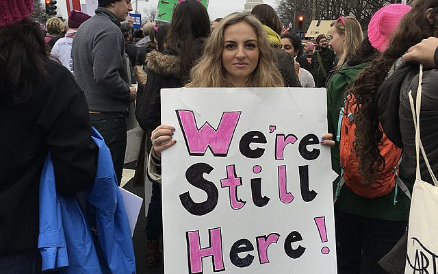 Anna Abramzon at 2017 Women's March in Washington DC