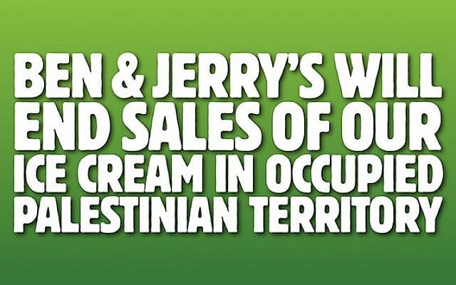 Ben & Jerry´s statement (The Times of Israel).