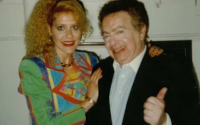 First time I met Jackie Mason, 1996. (courtesy) First time I met Jackie Mason, 1996. (courtesy)