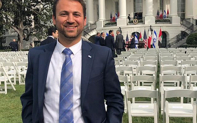 Photo from September 15, 2020, when I first arrived to the White House Lawn to witness the signing of the Abraham Accords.