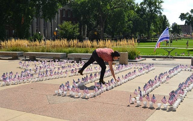 Photo from the first 9/11 memorial SSI organized at the University of Minnesota, back in 2013.